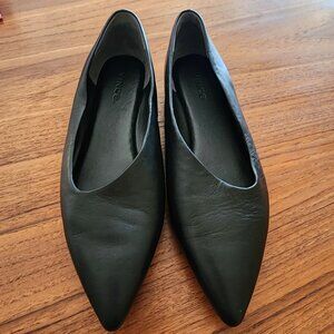 Vince. Lex Asymmetrical Leather Flat